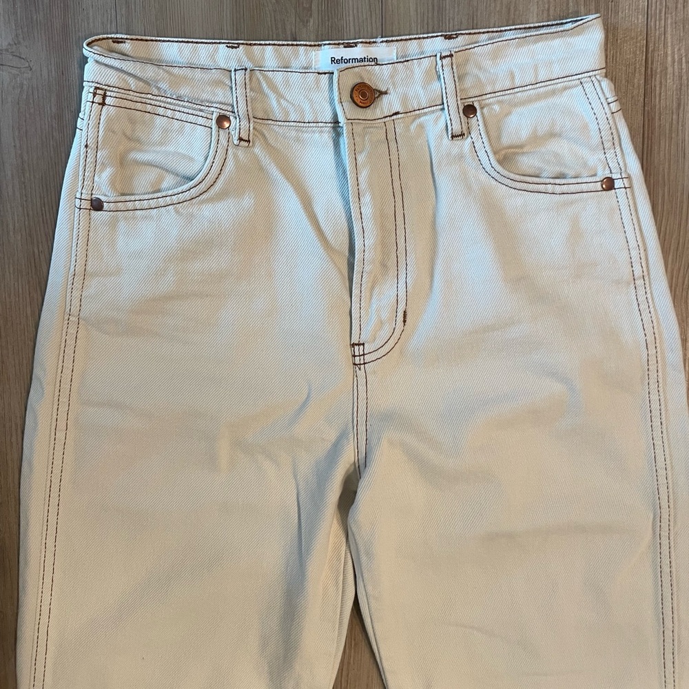 Reformation Cowboy High Rise Straight Jeans